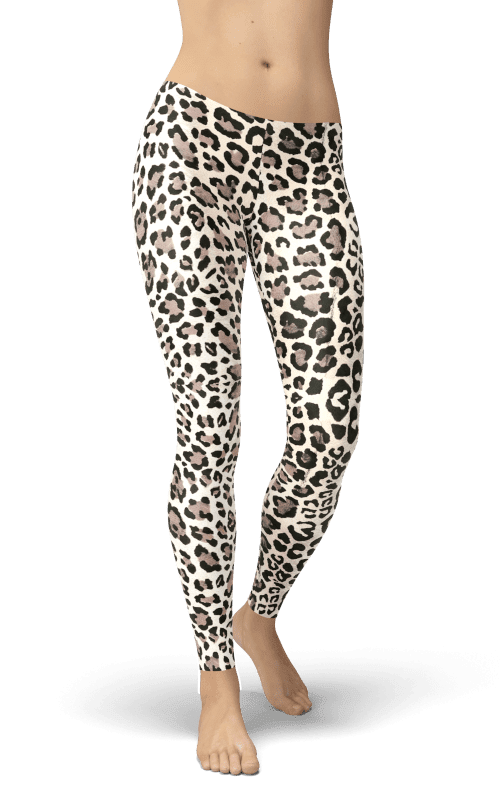 light leopard leggings gym and fitness wear yoga style sports clothing