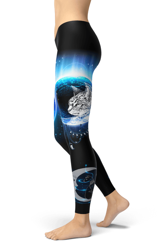 leggings mystical cat gym fitness yoga ropa deportiva athleisure
