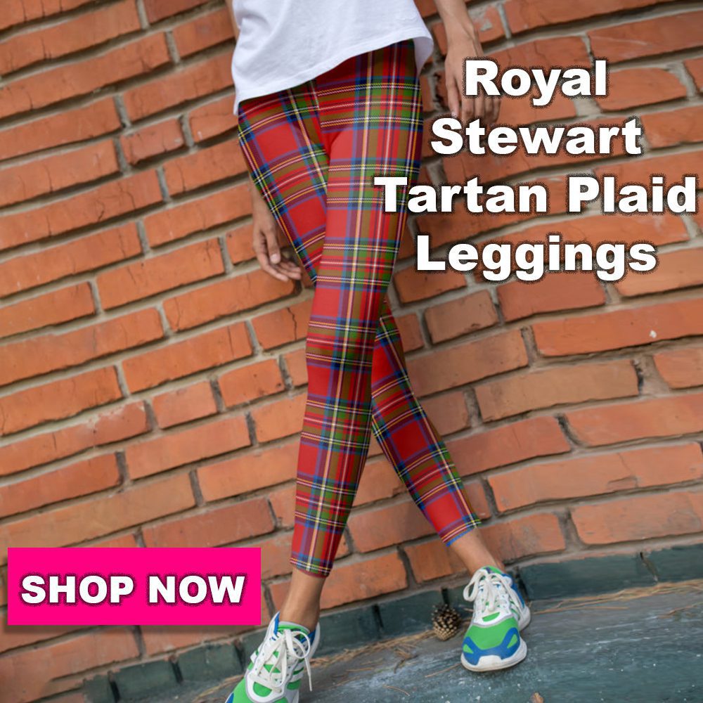 gearbaron royal Stewart tartan plaid leggings collection