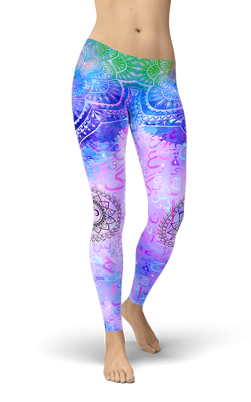 sacred om mandala leggings gym apparel fitness clothing sports active wear athletic bottoms for women